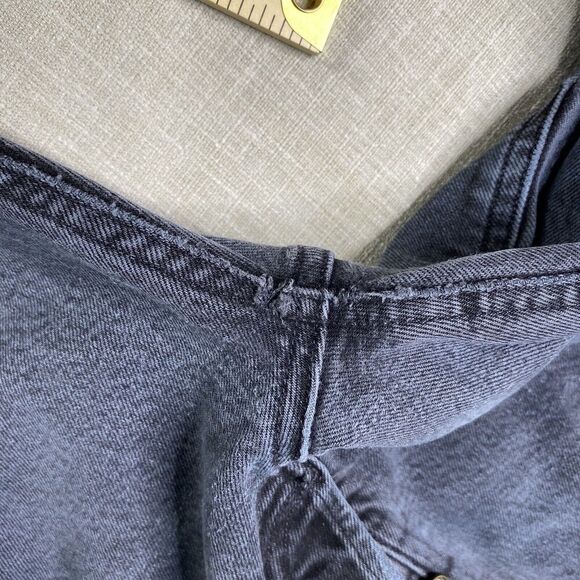 AGOLDE Jeans Womens 27 Faded Black Riley High Waist Straight Crop Button Fly - Picture 16 of 16